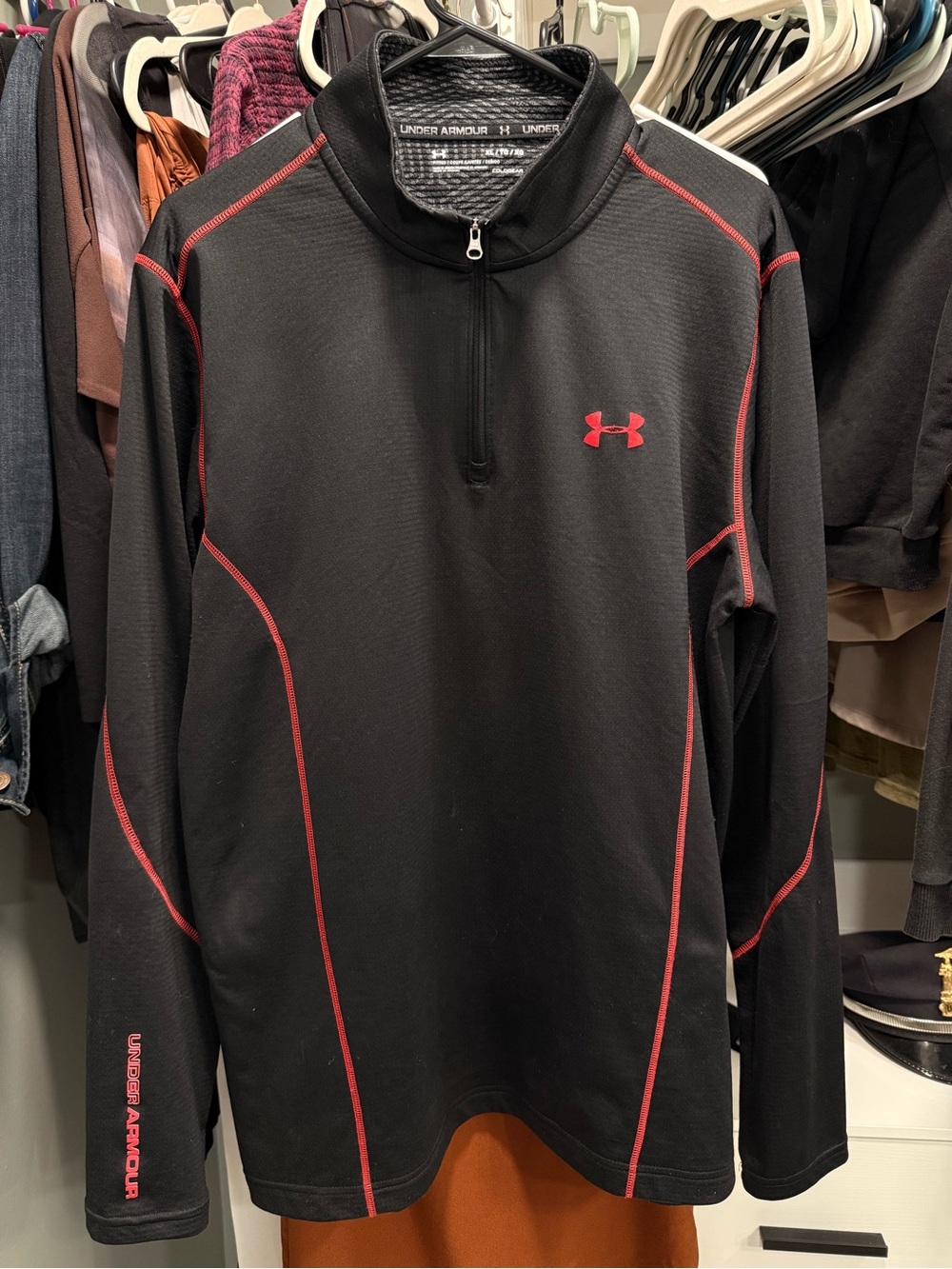 Men’s Under Armour Quarter Zip Cold Gear Fitted - LG